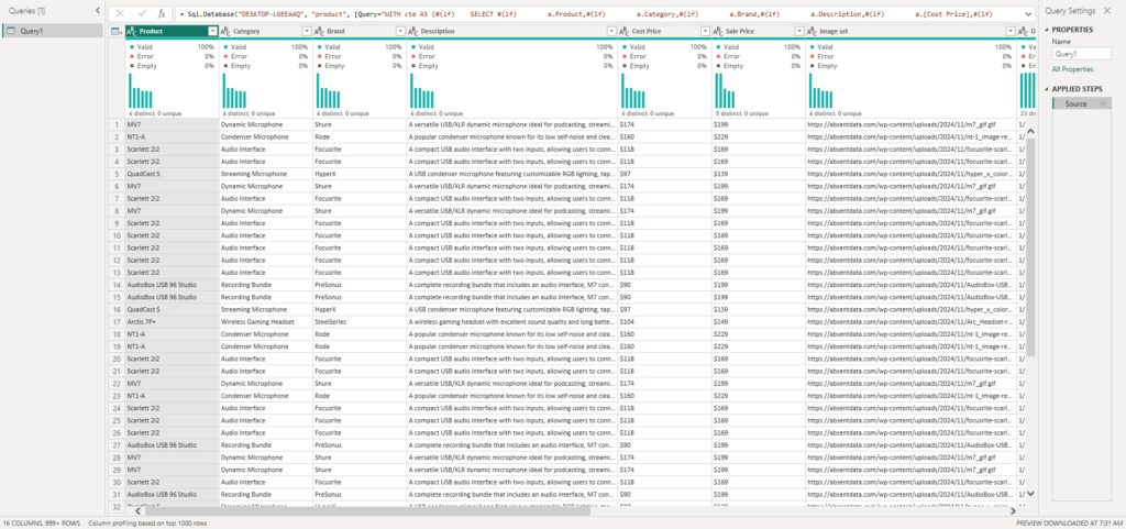 Power BI Power Query