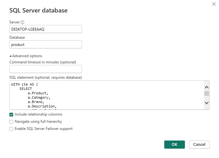 Power BI connection